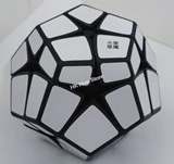 Mirror Kilominx Cube Black Body with White Label (Lee Mod)